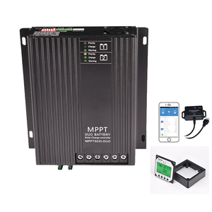 Entrada de voltaje dual MJOO MPPT, salida de batería dual Controlador de carga solar 30A 12V/24V Auto con monitor externo - Product Image 6