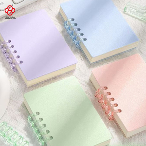 Cuaderno encuadernado en espiral de tamaño A7 con cubierta de papel de PU de bolsillo de índice recargable y de hojas sueltas duraderas - Product Image 5