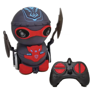 ZG Remote Control Battle <strong>Robot</strong> Toy Kids 360 Degrees Spinning Acousto-optic <strong>Rc</strong> <strong>Fighting</strong> <strong>Robot</strong> Remote Control with Weapon - Product Image 1