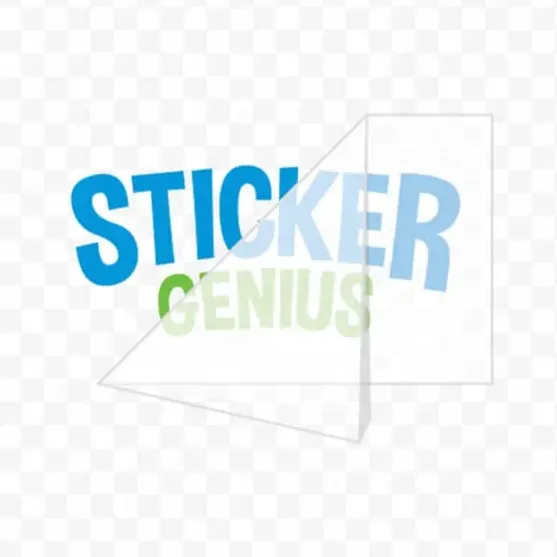 White Vinyl Die Cut Transfer Letter Sticker With Clear Background For Shop and Car