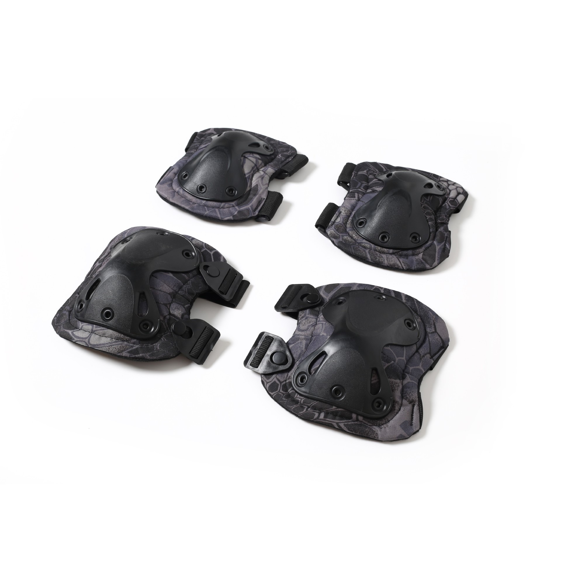 Black python print 4-piece set