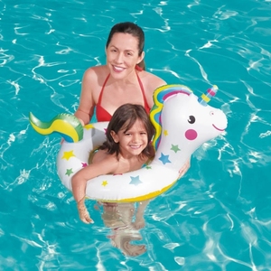 PVC Inflatable Round <strong>Unicorn</strong> <strong>Float</strong> Animals with Opening 78*54*50 CM for Kids Swimming <strong>Pool</strong> <strong>Float</strong> - Product Image 5