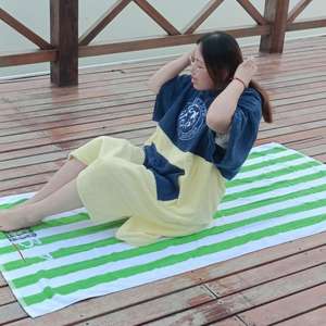 Купальный халат для взрослых, пляжный Халат с капюшоном для серфинга, хлопковые махровые полотенца-пончо для мужчин и женщин - Product Image 1