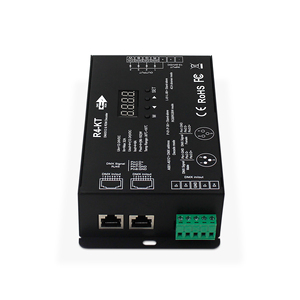Новейший 4-канальный dmx светодиодный контроллер RGB постоянного напряжения dmx512 rdm dmx pwm dmx rdm декодер для светодиодной ленты - Product Image 5