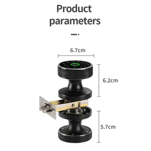 Biyometrik parmak izi dijital anahtarsız Tuya Wifi kapısı akıllı sürgü kapı kilidi şifre ile - Product Image 3
