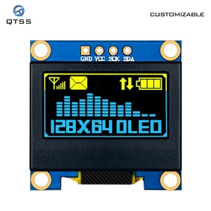 QTSS Hochwertiges 0,96 "PMOLED-Bildschirm modul 128x64 SSD1306 OLED IIC Square Kleiner E-Paper-Bildschirm für Arduino