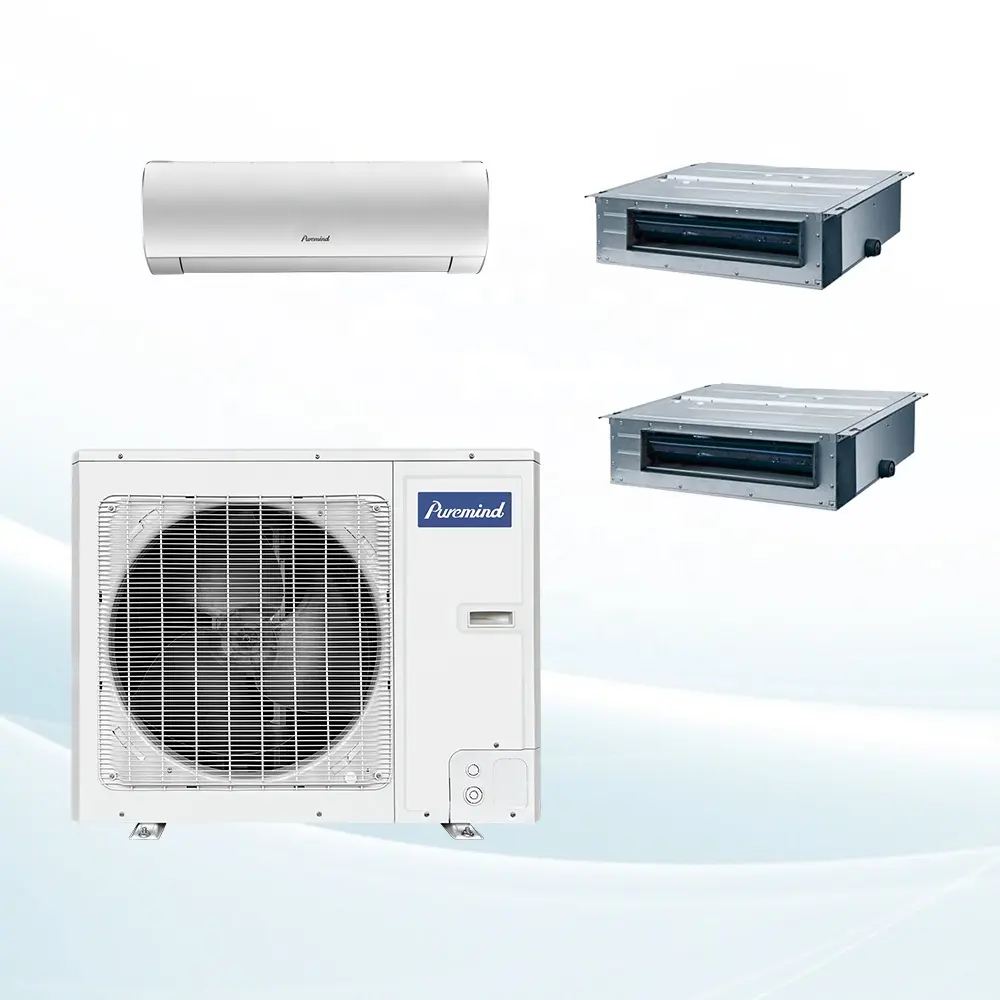 Gree 12000 Btu Electrodomésticos Aire acondicionado DC Inversor VRF Combo central Sistema de aire acondicionado Cassette Conducto Fan Coil