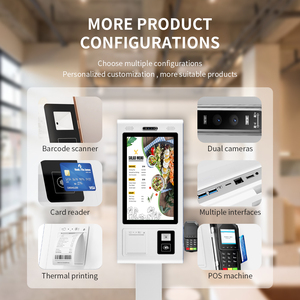 Wall Mounted Self-service Kiosk 15.6 21.5 23.8 Inch Self-Order Totem Android or <strong>Windows</strong> for Self-service Ordering Machine - Product Image 6