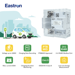 Eastron DCM6 Series <strong>Smart</strong> DC Energy <strong>Meter</strong> <strong>Data</strong> <strong>Logger</strong> PTB Certified DC EV <strong>Meter</strong> - Product Image 3