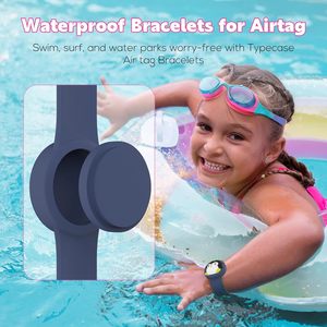 1-gói không thấm nước airtag Vòng đeo tay cho trẻ em-Silicone mềm, Trọng lượng nhẹ <span class=keywords><strong>GPS</strong></span> <span class=keywords><strong>Tracker</strong></span> chủ (Chim Cánh Cụt & cá voi) - Product Image 4