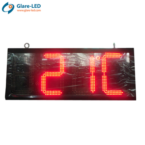 Außenbereich wasserdicht Led digital doppelseitige Zeit und Temperatur Zeichen Led-Timer-Display Led-Wanduhr - Product Image 6