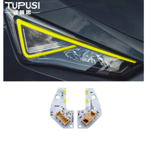 Leon sarı 17-20 sarı için sarı LED kurulu Drl çip DRL gündüz farları modülü aydınlatma sistemi yükseltme - Product Image 6