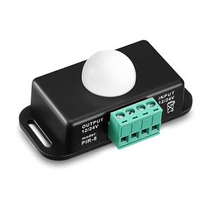 Alta calidad 12V 24V Mini PIR movimiento IR Detector infrarrojo Sensor interruptor temporizador ajustable luz LED cuerpo sensor módulo interruptor