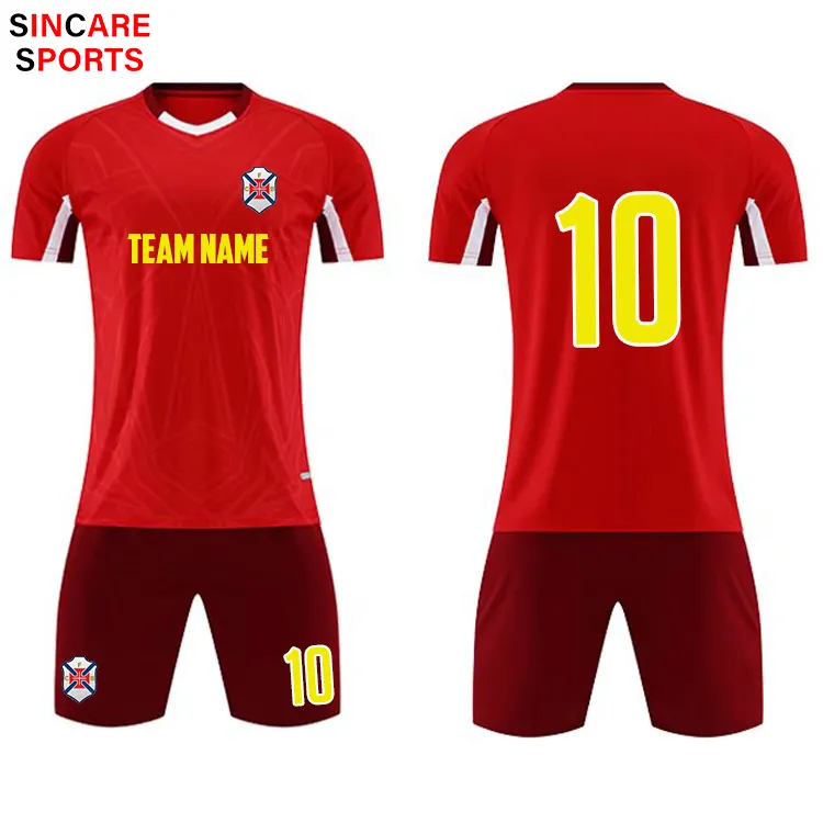 Camiseta de fútbol China, kits de fútbol hechos a medida, listo para enviar, 2022