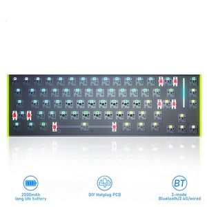Tri-Mode BT/2,4G/68/74 teclas 61/67/teclas de aluminio programable RGB inalámbrico Gaming Keyboard Kit nuevo producto - Product Image 2