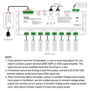 New Product 24 Channels Constant Voltage DMX512 RDM Decoder <strong>Dmx</strong> <strong>Controller</strong> For Stage Light - Product Image 4