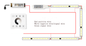 5M DC24V WS2811 LED-Streifen 120Leds/M Fließendes Wasser Fließender LED-Lichtst reifen mit Touchpanel-Controller - Product Image 5