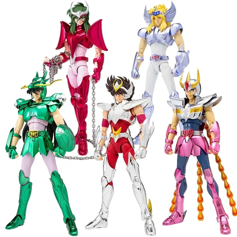 19cm Saint Seiya Anime Figure mito panno EX pegaso drago Shiryu Hyoga Cygnus Phoenix Ikki Action Figure collezione modello giocattolo