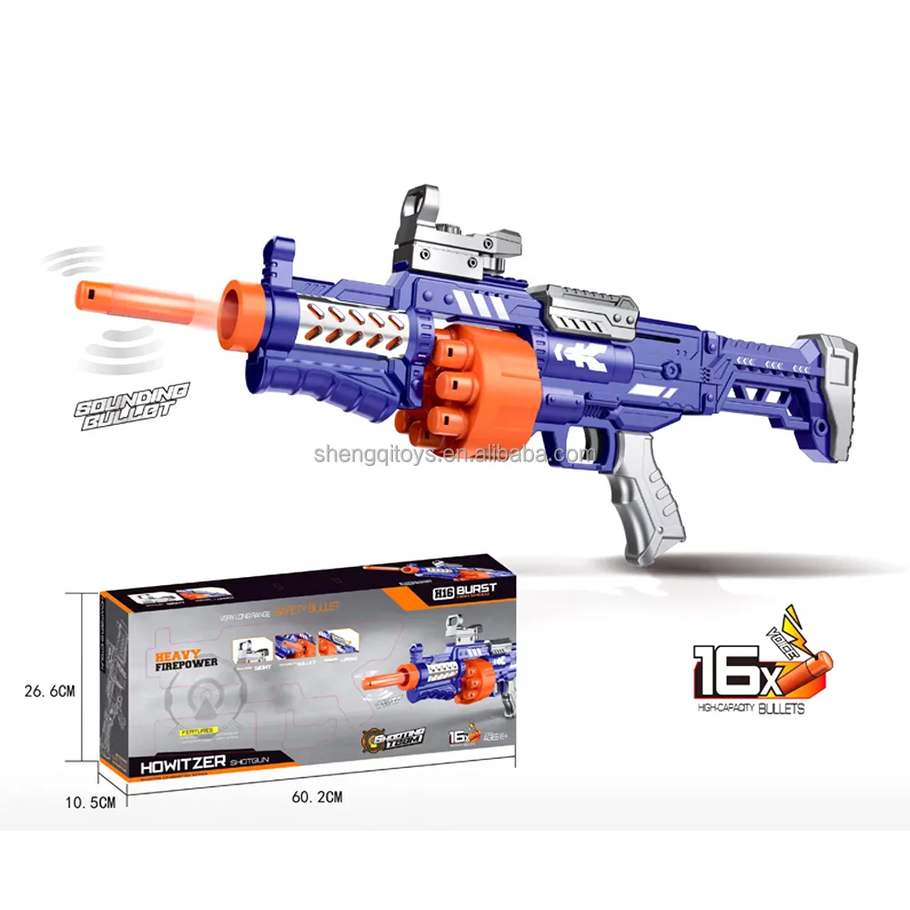 Çekim oyunu Blaster Gun 8 Dart dönen davul Slam yangın Includes16 Dart hava tabancası çekim avcılık tüfek