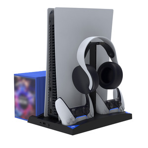 High Quality Multi-Function Cooling Fanfor PS5 Dual <strong>Controller</strong> <strong>Customized</strong> Vertical Ps5 Stand With Suction Cooling Stand for Ps5 - Product Image 5