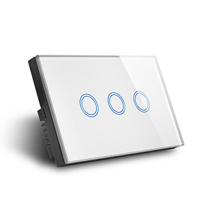 カスタマイズされたロゴブランド1/2/3/4ギャングTuyaスマートスイッチWiFiタッチライトリモコン調光器スマートスイッチ2バイヤー - Product Image 1