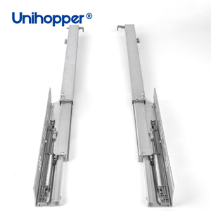 Unihopper <strong>Drawer</strong> <strong>Guides</strong> Channel Soft Closing Undermount Heavy Duty Full Extension Metal <strong>Rail</strong> <strong>Drawer</strong> <strong>Slide</strong> - Product Image 1