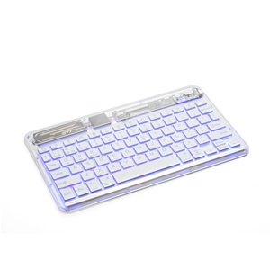 Teclado universal acrílico RGB retroiluminado Bluetooth teclado inalámbrico para Windows ISO Android - Product Image 4