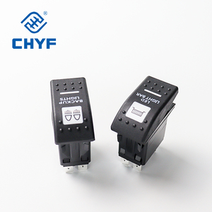 CHYF anahtarı LED SPST (ON)-OFF-(ON) 12V 20A / 24V 10A ağır 4 Pin IP67 su geçirmez 37.2*21.2mm deniz geçiş anahtarı - Product Image 3