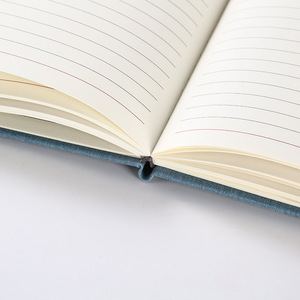 Cuaderno de lino de tela de lujo A5 de calidad superior, planificador de tapa dura, Agenda, Bloc de notas, hojas impresas con impresión de LOGOTIPO - Product Image 6