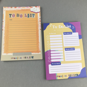 Customizable 100GSM Paper Planner Notepad Color-<strong>Coded</strong> Design 6 Options Tear-Off Style for Office Home Organization <strong>Memo</strong>-Pads - Product Image 1