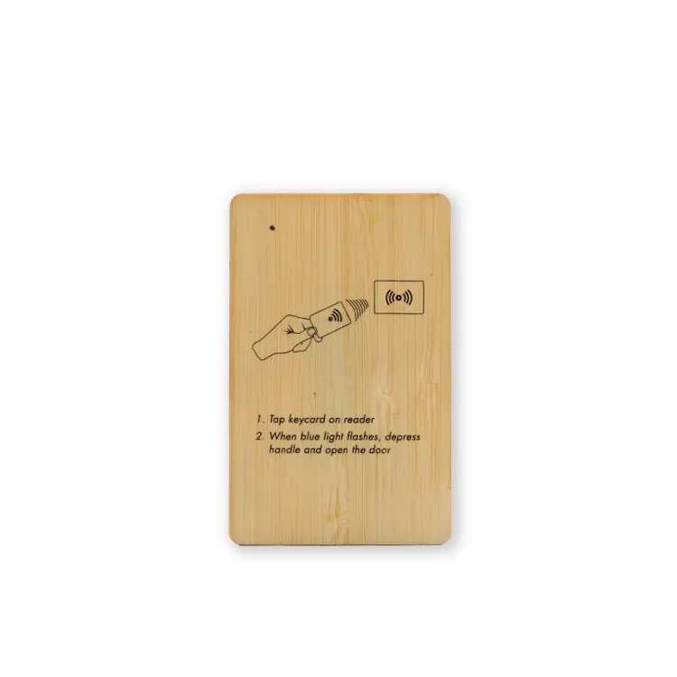 Fabrika fiyat özelleştirilmiş çoklu ahşap otel erişim kontrolü NFC213 kart 1k kartvizit ahşap rfid kart