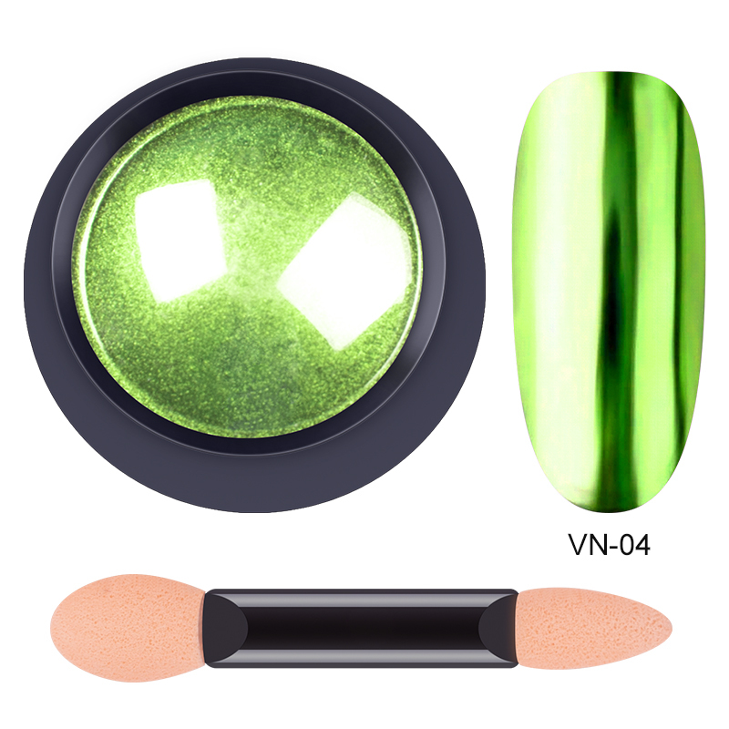 #04 mirror chrome nails