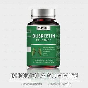 OEM/ODM Herbal Supplements Quercetin Gummy Candy with Vitamin C Antioxidant <strong>Benefits</strong> 60 Count - Product Image 3