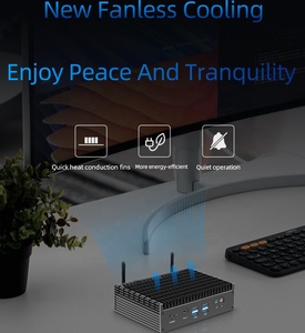 Mini PC 12th Core I3i5i7 Baremetal HD DP Thunderbolt4 Memory 64G DDR4 Black Fanless I3 I5 I7 Desktop <strong>Computer</strong> <strong>LINUX</strong> - Product Image 5