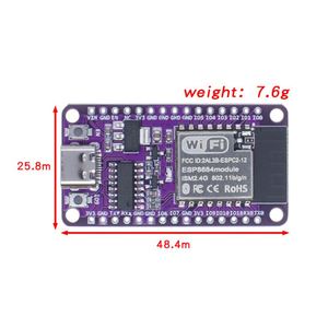 Modulo di ESPC2-12 a bordo della scheda di sviluppo NODEMCU-ESP32-C2 compatibile con ESP8684-DevKitM-1 - Product Image 5