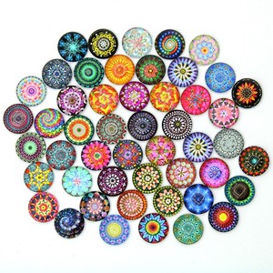 Rawmand 100 adet flaş cam Cabochons Mix renk cam kubbe boncuk yarım yuvarlak Cameo kolye takı yapma Scrapbooking