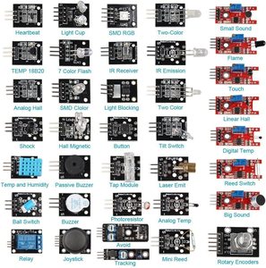 AIsmartlink For UNO Raspberry Pi 4 Pi 3,3B、RPi A、モデルB、Bロボットプロジェクト37センサーモジュールスターターアソートメントキット
