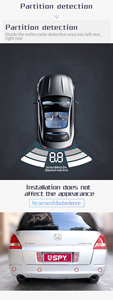 2023 Spy Không Thấm Nước Không Dây Cảm Biến Đỗ Xe Hệ Thống Nặng Xe Điện Từ Thông Minh Phía Trước Xếp Xe Camry Cho Tất Cả Các Xe - Product Image 4