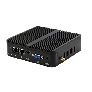 Mini caja de aleación de aluminio PC sin ventilador Control Industrial computadora integrada con J6412 RS232 COM 4USB y 4SSD DDR4 RAM US/EU/JP enchufe - Product Image 1
