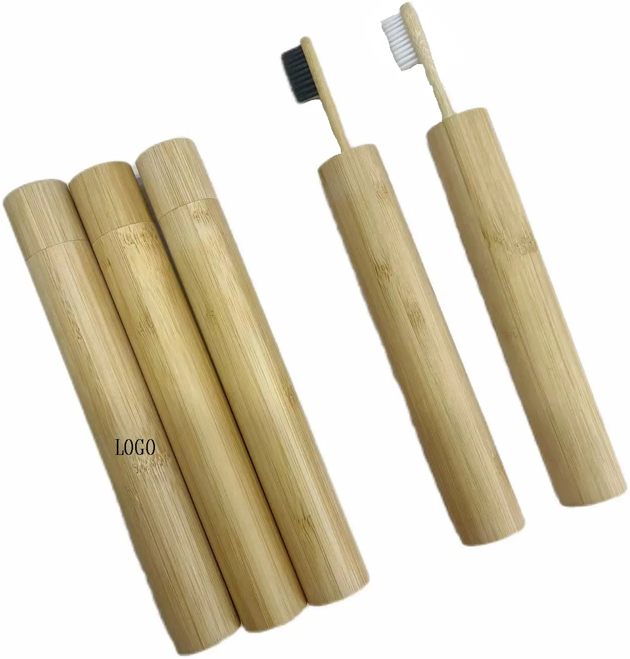 Индивидуальные путешествия бамбуковая трубка высокого качества супер мягкая щетина бамбуковая зубная щетка набор