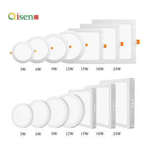 18W 24W <span class=keywords><strong>LED</strong></span> Trần Ánh Sáng Vòng Vuông Bảng Điều Chỉnh Ánh Sáng Lõm Bề Mặt Backlit Downlight 3000K 6500K Cho Nhà Văn Phòng - Product Image 1