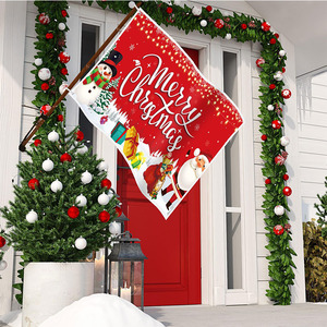 Giáng sinh vui vẻ <span class=keywords><strong>LED</strong></span> ánh sáng ngoài trời trang trí Cờ cờ sợi thủy tinh biểu tượng tùy chỉnh in kỹ thuật số miễn phí vận chuyển khuyến mại kỳ nghỉ - Product Image 6