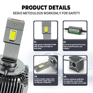 ใหม่ล่าสุด D1s Led ไฟหน้า D Series Canbus ไฟ Led D2s D3s D4s HID 80วัตต์ไฟหน้ารถซีนอนหลอดไฟ - Product Image 5
