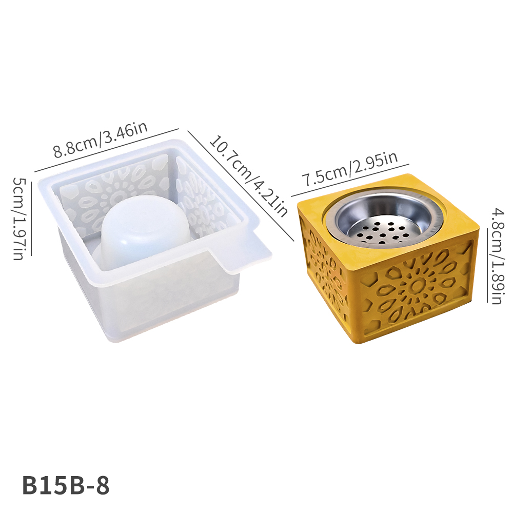 B15B-8 Moule pour brûleur d'encens blanc