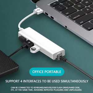 USB Extender Hub USB2.0 100 Megabit Network Card Oxygen-Free Copper Converter for <strong>Computer</strong> Notebook USB 3.0 USB C Interfaces - Product Image 4