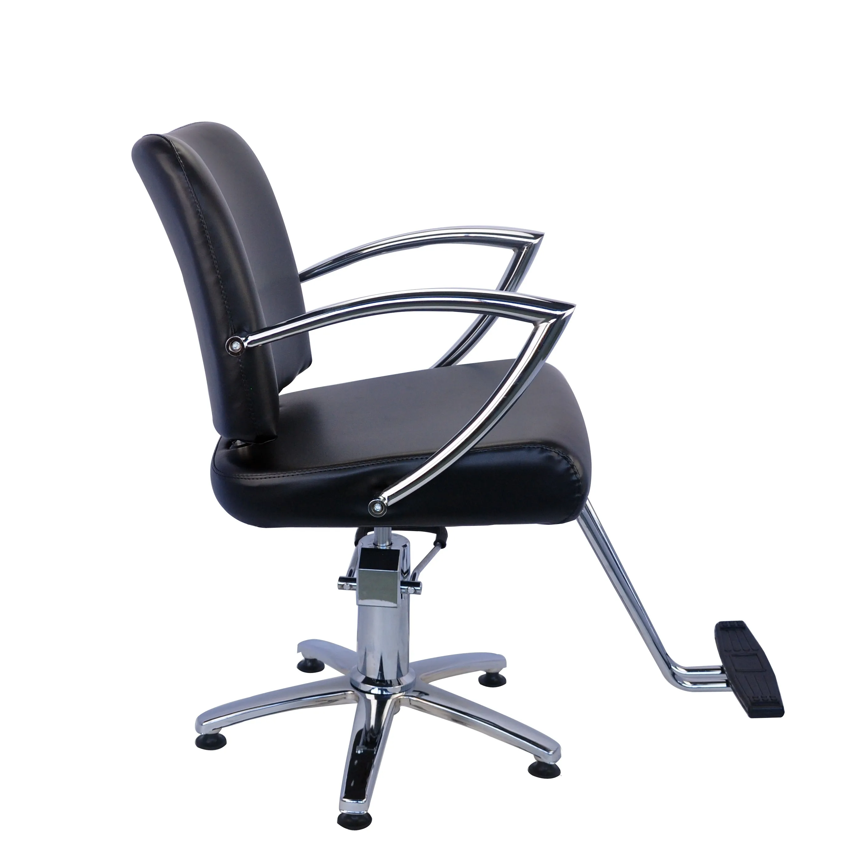Cadeiras de barbeiro portáteis usadas pretas multifuncionais ajustáveis fáceis de usar de fábrica profissional para terapia de cabeça