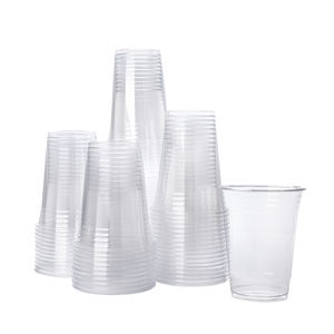 स्पष्ट पालतू/प्ला प्लास्टिक ठंडा/गर्म पेय डिस्पोजेबल कप रस दूध कॉफी बुलबुला चाय 8 9 10 12 14 16 18 20 24 32 औंस - Product Image 5