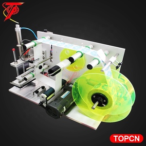 Semi automatico pet bottiglia quadrata manuale etichettatura macchina - Product Image 2