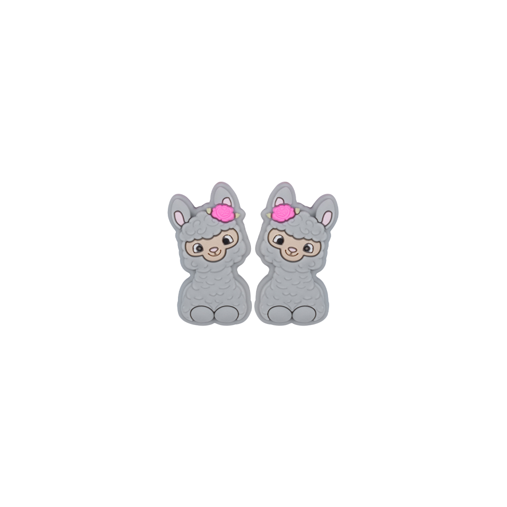 Perle focale mouton mignon Gris SA102