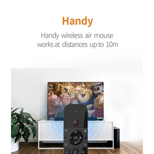 M8 Smart Air Maus mit drahtloser Mini-Tastatur 6 Gxes Gyroscope Fernbedienung für TV/PC IR-Lern-Sprach steuerung Mini-Maus - Product Image 4